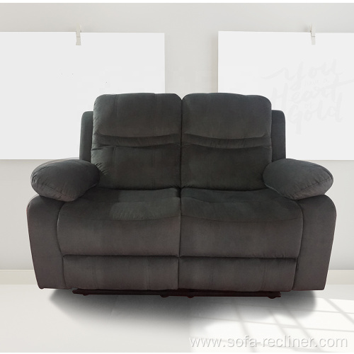 Cheap Price Living Room Velvet Reclining Loveseats Sofa